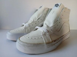 Vans SK8 Hi Reissue Zip Off The Wall Größe 8,5 weiß schwarz - Bild 1 von 15
