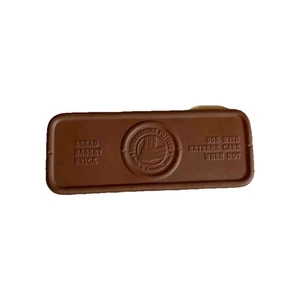 Longaberger Cestino Pane Ceramica Mattone Riscaldante 11” x 4,25” Terracotta Pietra - Foto 1 di 2