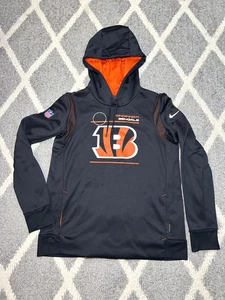 Nike Cincinnati Bengals Black Sideline Performance Pullover Hoodie Women's M - Picture 1 of 3