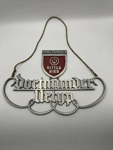 DORTMUNDER RITTER GERMAN BEER ADVERTISING SIGN - Picture 1 of 13