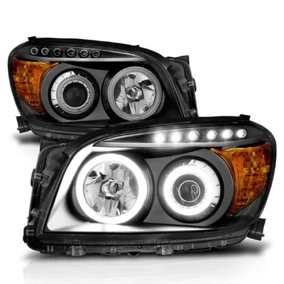 Anzo 111120 Black Clear Lens Projector Headlights for 06-08 Toyota Rav-4 Foto 1 de 4