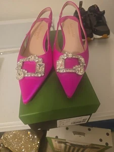 Zapatos de salón Kate Spade New York Renata para mujer EE. UU. 7 blancos con cordones tacón de gatito KJ166 - Imagen 1 de 7