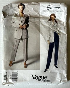 Vogue Sewing Pattern 1402 Designer Genny - Jacket / Pants Size 6-10 Cut Vtg 1994 - Picture 1 of 7