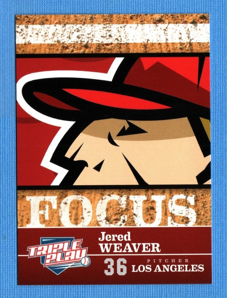 Panini Triple Play #247 2012 Jered Weaver FOC Los Angeles Angels Foto 1 de 1