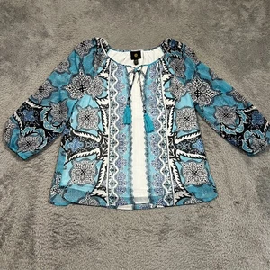 Blusa Top Para Mujer Colección JM M Geométrica Transparente Forrada Boho Top Borlas - Imagen 1 de 11