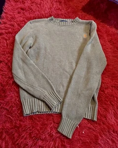 Maglione Vintage Polo Ralph Lauren Taglia M Beige (Marrone Chiaro) 100% Cotone - Foto 1 di 7