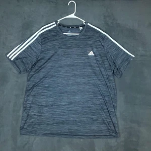 Camisa Adidas Para Hombre 2XL Gris Primegreen Aeroready Tres Rayas Logo Atlético Gimnasio - Imagen 1 de 9