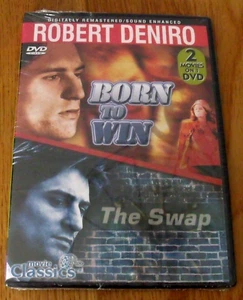 New Double Feature Young Robert DeNiro Born to Win and The Swap slim case DVD - Bild 1 von 2