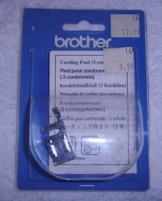 Genuine Brother SA148 Cording Foot NEW IN PACKAGE (5MM)  (3CORD) - Image 1 of 3