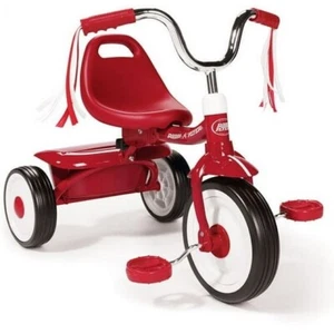 Ready to Ride Folding Trike - Fully Assembled Red Toddler Tricycle - Picture 1 of 7