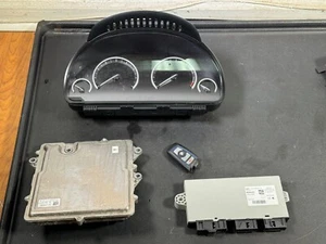 16-18 BMW X4 F26 M40I N55 DME ECU CAS 4 KEY CLUSTER SET 86K MILES - Picture 1 of 9