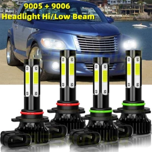 For Chrysler PT Cruiser 2001 2002 2003 2004 2005 LED Headlight Bulbs 6000K White - Picture 1 of 12