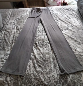 White Fox Brown Ribbed Wide leg Lounge Pants - Size XS (6-8) - Picture 1 of 7