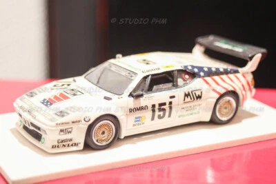 BMW M1 N°151 HELMUT GALL MSW 15° 24H du MANS 85 1:43 PHM GRAPHILAND N.Spark - Photo 1/2