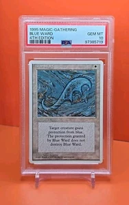 ⚪️⚪️⚪️ 1995 Magic The Gathering BLUE WARD 4TH EDITION PSA 10 💎MINT POP 1 ⚪️⚪️⚪️ - Bild 1 von 2