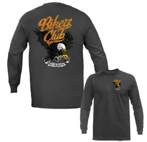 Bikers Club Vintage Clásico Personalizado Motocicleta Gráfico Manga Larga - Imagen 1 de 14