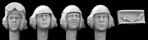 Hornet Heads - 4 heads, modern US tank crew, separate mics - HUH/7 - Picture 1 of 4