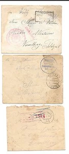 AUSTRIA-Three Feldpost (W W1)-well-abused covers 1915/1918 one could be Italian - Picture 1 of 2