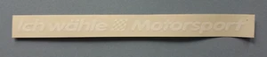 Aufkleber Motorsport Oldtimer Ich wähle Motorsport Zielflagge 21,0 x 2,0 cm - Bild 1 von 2