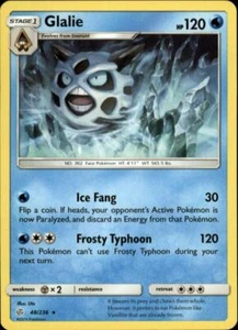 2x (SM12-048) Glalie Rare Pokemon Cosmic Eclipse Card # 48 - Picture 1 of 1