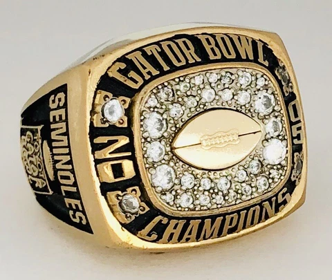 *ALL-AMERICAN* FSU Seminoles GATOR🐊BOWL Champions Football Championship Ring‼️ Cover