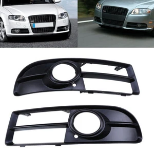 Front Bumper Fog Light Cover Bezel Frame Trim For Audi S4 A4 B7 S Line 2005-2008 - Picture 1 of 9