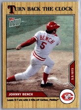 2020 Topps Now Turn Back the Clock #40 Johnny Bench Cincinnati Reds