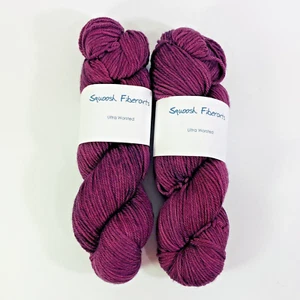 Hilo Squoosh Fiberarts ULTRA ESTAMBRE 100 % Superwash Merino 2 Hanks AZALEA - Imagen 1 de 9