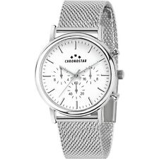Mens Wristwatch CHRONOSTAR POLARIS R3753276003 Multifunction Steel White Mesh