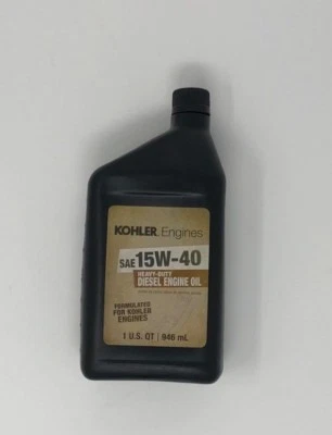 Дизельное моторное масло Kohler SAE 15W-40 32 унции #25 357 47-S - Изображение 1 из 2
