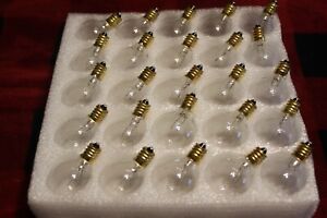 G40 Replacement Bulb E12 Screw Base Globe Light for Patio Garden 25 Pack (T5)