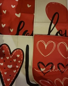 Valentines Day Decor-Throw Pillow Covers 18x18in Set of 4 Outdoor - Picture 1 of 5