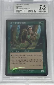 Mtg 1 X BGS 7.5 Elvish Piper Foil Japanese Urzas Destiny (9,8,8,6,5). Nice - Picture 1 of 2