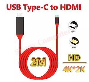 USB Type-C USB-C to HDMI TV Adapter Cable 4K HD For Samsung Galaxy S10+ S10 Plus - Bild 1 von 5