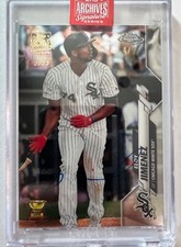 Eloy Jimenez 2023 Topps Archives Signature Series 2020 Topps Chrome Auto 4/7
