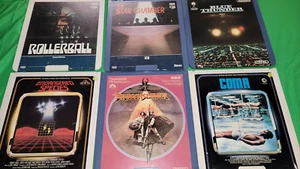 CLASSIC SCI-FI 6 FILM CED DISC LOT ROLLERBALL, STAR CHAMBER, DRAGONSLAYER - Picture 1 of 14