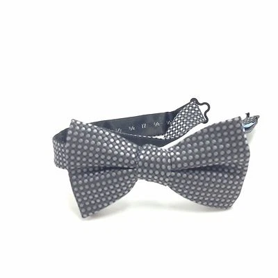 115 美元 Countess Mara 男式圆点灰色黑色休闲领结可调节领结 — 第 1/4 张图片