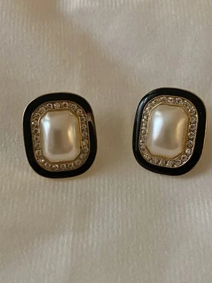 Vintage AFJ  Perle Gold  Ohrclips Dior? - Bild 1 von 4