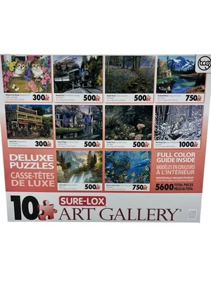 SureLox Photo Gallery Jigsaw Puzzles Box Of Ten 5600 Pieces Total - Image 1 of 4