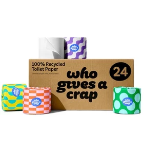 Who Gives A Mist - 100% recycelt, doppelt so lang, Toilettenpapier, 24er Karton - Bild 1 von 5