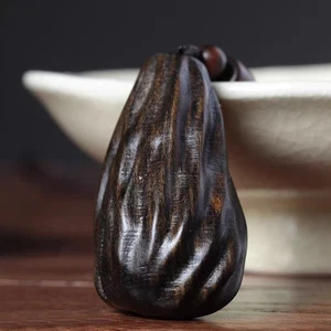 Vietnam Agarholz Anhänger natürlich Ky Nam alt Holz geschnitzt Halskette - Bild 1 von 6