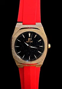 NACHLASSVERKAUF: Dante Veloce ROSÉGOLD STARLIGHT mattierte Uhr ROTES Armband 599 $ WERT - Bild 1 von 6