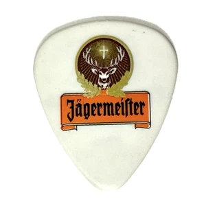 Jägermeister weißes Gitarren-Plektrum Hirschgeweih Kreuz Logo Jim Dunlop - Bild 1 von 4