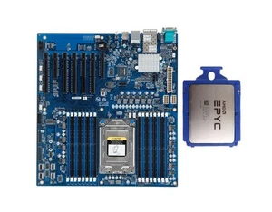 Gigabyte MZ31-AR0 7002 Motherboard + AMD EPYC 7601 32c/64t 2.2Ghz server CPU - Picture 1 of 3