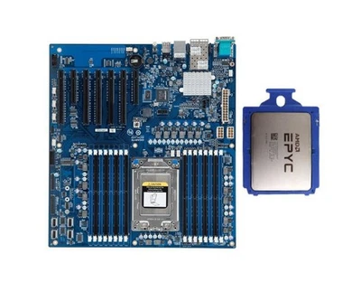Gigabyte MZ31-AR0 7002 Motherboard + AMD EPYC 7601 32c/64t 2.2Ghz server CPU - Image 1 of 3