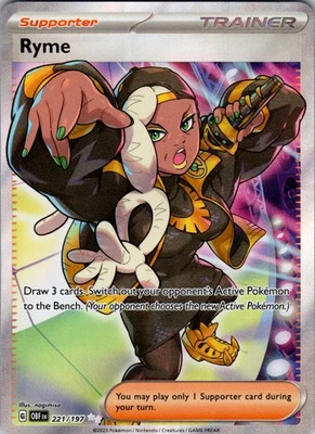Ryme Ultra Rare OBF 221/197 NM - Image 1 of 2