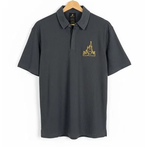 NWT Disney Men S Walt Disney World 50th Anniversary Embroidered Ribbed Knit Polo - Picture 1 of 13