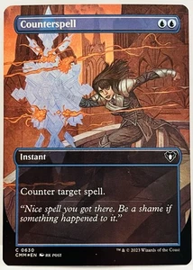 Counterspell (Borderless) -#630- Commander Masters-FOIL-NM - Picture 1 of 2