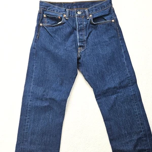 Pantalone uomo Levi Strauss 501 XX 32x30 blu denim 5 tasche cotone gamba dritta - Foto 1 di 20