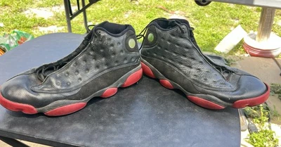 Nike Air Jordan 13 Retro Dirty Bred 2014 414571-003 Negro Rojo Talla 13 Foto 1 de 4